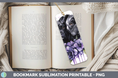 GorgeousDogs 01 Purple Drips Bookmark design.