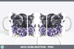 GorgeousDogs 01 Purple Drips Mug Wrap design.
