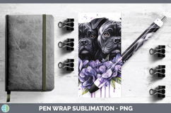 GorgeousDogs 01 Purple Drips Pen Wrap design.
