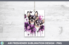 GorgeousDogs 01 Purple Drips Air Freshener design.
