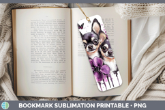 GorgeousDogs 01 Purple Drips Bookmark design.