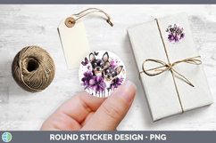 GorgeousDogs 01 Purple Drips Stickers design.
