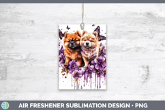 GorgeousDogs 01 Purple Drips Air Freshener design.