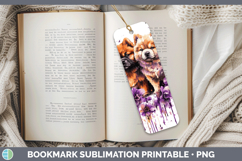 GorgeousDogs 01 Purple Drips Bookmark design.