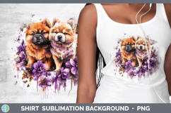 GorgeousDogs 01 Purple Drips Shirt design.