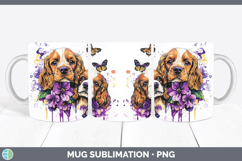GorgeousDogs 01 Purple Drips Mug Wrap design.