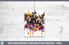 GorgeousDogs 01 Purple Drips Air Freshener design.