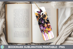 GorgeousDogs 01 Purple Drips Bookmark design.