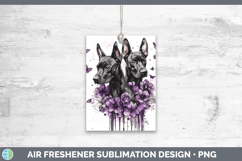 GorgeousDogs 01 Purple Drips Air Freshener design.
