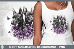 GorgeousDogs 01 Purple Drips Shirt design.