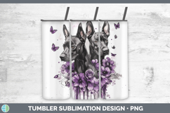 GorgeousDogs 01 Purple Drips Tumbler design.