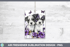GorgeousDogs 01 Purple Drips Air Freshener design.