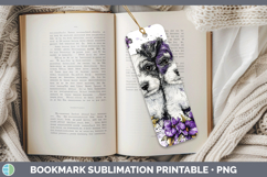 GorgeousDogs 01 Purple Drips Bookmark design.