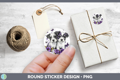 GorgeousDogs 01 Purple Drips Stickers design.