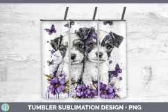 GorgeousDogs 01 Purple Drips Tumbler design.