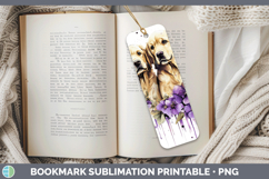 GorgeousDogs 01 Purple Drips Bookmark design.