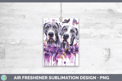 GorgeousDogs 01 Purple Drips Air Freshener design.