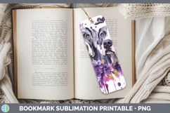 GorgeousDogs 01 Purple Drips Bookmark design.