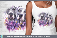 GorgeousDogs 01 Purple Drips Shirt design.