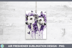 GorgeousDogs 01 Purple Drips Air Freshener design.