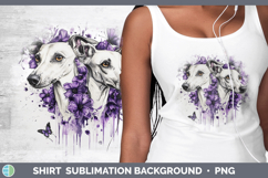 GorgeousDogs 01 Purple Drips Shirt design.