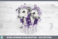 GorgeousDogs 01 Purple Drips Wind Spinner design.