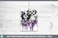 GorgeousDogs 01 Purple Drips Air Freshener design.