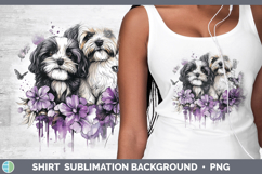 GorgeousDogs 01 Purple Drips Shirt design.
