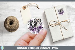 GorgeousDogs 01 Purple Drips Stickers design.