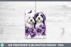 GorgeousDogs 01 Purple Drips Air Freshener design.