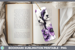 GorgeousDogs 01 Purple Drips Bookmark design.