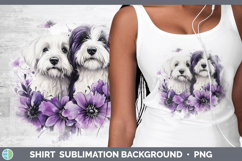 GorgeousDogs 01 Purple Drips Shirt design.
