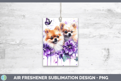 GorgeousDogs 01 Purple Drips Air Freshener design.