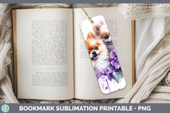 GorgeousDogs 01 Purple Drips Bookmark design.