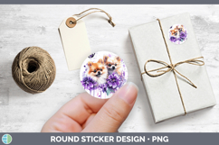 GorgeousDogs 01 Purple Drips Stickers design.