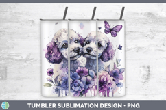 GorgeousDogs 01 Purple Drips Tumbler design.