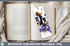 GorgeousDogs 01 Purple Drips Bookmark design.
