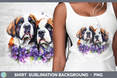 GorgeousDogs 01 Purple Drips Shirt design.