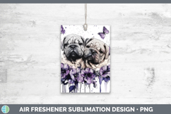 GorgeousDogs 01 Purple Drips Air Freshener design.