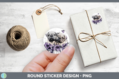 GorgeousDogs 01 Purple Drips Stickers design.