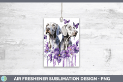 GorgeousDogs 01 Purple Drips Air Freshener design.
