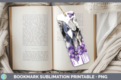 GorgeousDogs 01 Purple Drips Bookmark design.