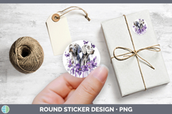 GorgeousDogs 01 Purple Drips Stickers design.