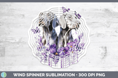 GorgeousDogs 01 Purple Drips Wind Spinner design.