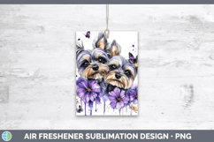 GorgeousDogs 01 Purple Drips Air Freshener design.