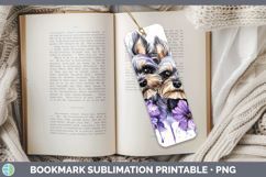 GorgeousDogs 01 Purple Drips Bookmark design.