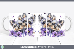 GorgeousDogs 01 Purple Drips Mug Wrap design.