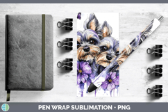 GorgeousDogs 01 Purple Drips Pen Wrap design.