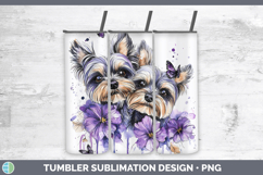 GorgeousDogs 01 Purple Drips Tumbler design.