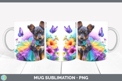 GorgeousDogs 01 Rainbow Summer Mug Wrap design.